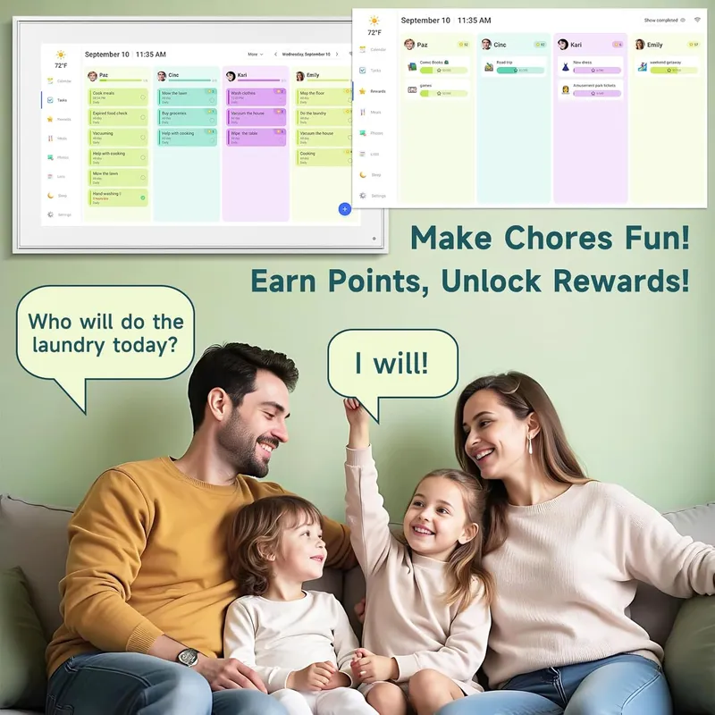 Herncptar Electronic Chore Chart & Planner